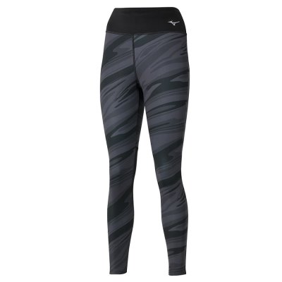 Mallas Mizuno 7/8 Printed Mujer Negros - Chile M761TUGQWP